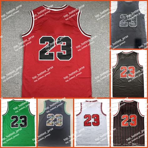 Retro 23 Basketball Jersey MVP NO.23 Black Red Green Camo Stitched Mens ...