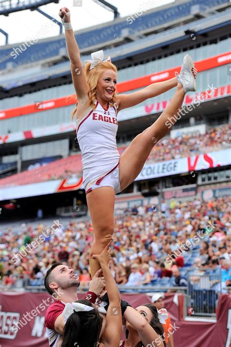 Boston College Eagles Cheerleader Entertains Fans Editorial Stock Photo ...