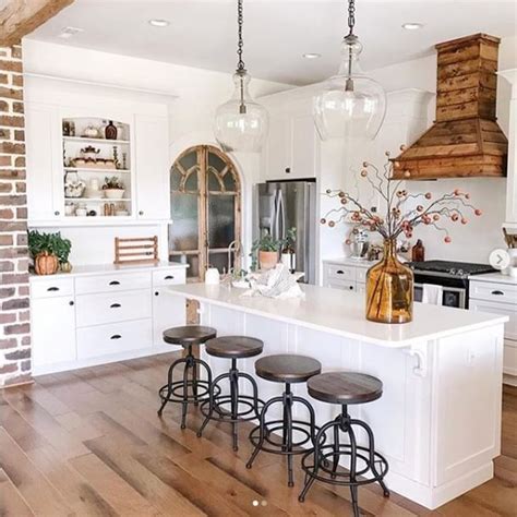 2LB Depot on Instagram: “This white kitchen with some wood accents ...