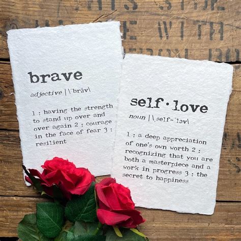 Brave Definition Print in Typewriter Font on 5x7 8x10 11x14 - Etsy