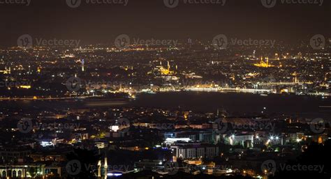 Night view of Istanbul City, Turkey 8639018 Stock Photo at Vecteezy