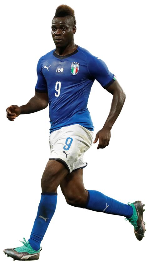 Mario Balotelli Italy football render - FootyRenders