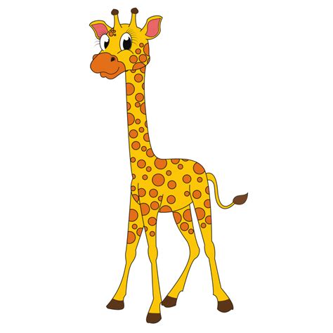 Giraffe cartoon style illustration. 23353864 PNG