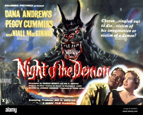 NIGHT OF THE DEMON -1957 POSTER Stock Photo: 29193888 - Alamy