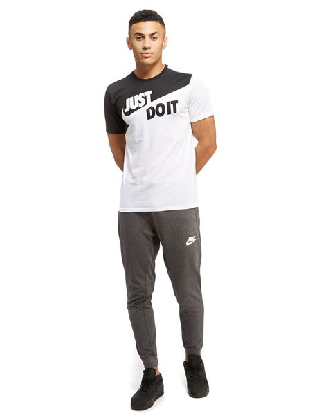 Lyst - Nike Just Do It Logo T-shirt in Black for Men