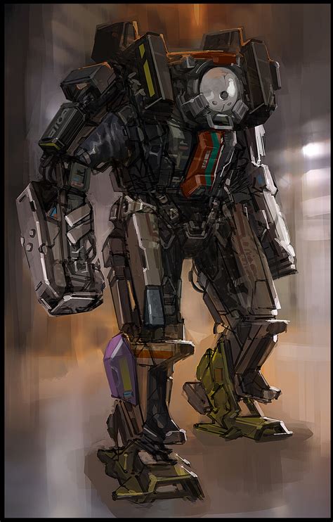 ArtStation - MECH Suit Character Concept Art - Cyberpunk 2077, James Daly | Character concept ...