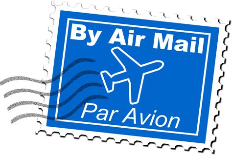 Clipart - Air Mail Postage Stamp