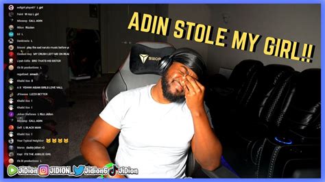 Adin Ross Steals JiDion Girl... | Jidion