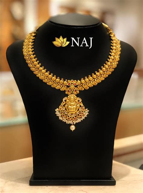 21 Most Beautiful Traditional Gold Necklace & Haram Designs! • South India Jewels | Gold ...
