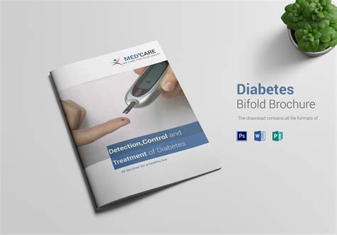 Diabetes Bi Fold Brochure Design Template in Word, PSD, Publisher