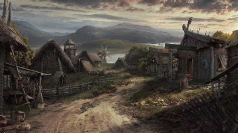 ArtStation - Viking Village, Lukasz Wiktorzak