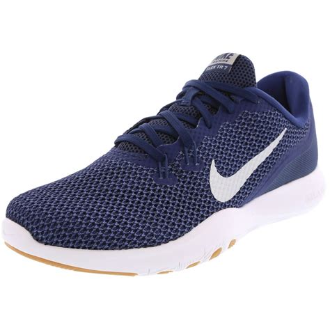 Nike - Nike Women's Flex Trainer 7 Navy / Metallic Silver Ankle-High ...