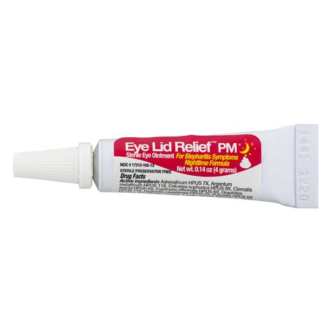 Eyelid Relief PM - Homeopathic Nighttime Eye Ointment for Blepharitis ...