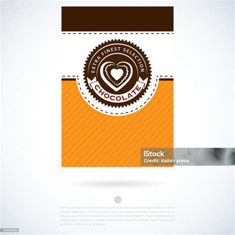 Chocolate Label Stock Illustration - Download Image Now - Abstract, Art ...