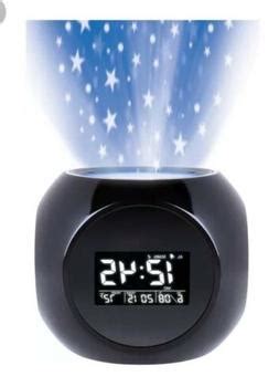 Sharper Image Sound Machine Projection Alarm Clock Stars