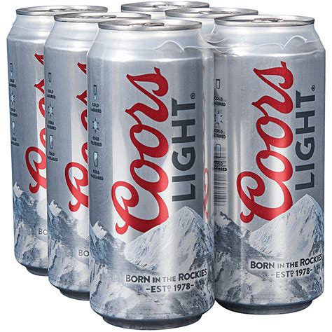 Coors Light 6pk 16 oz Cans - Applejack