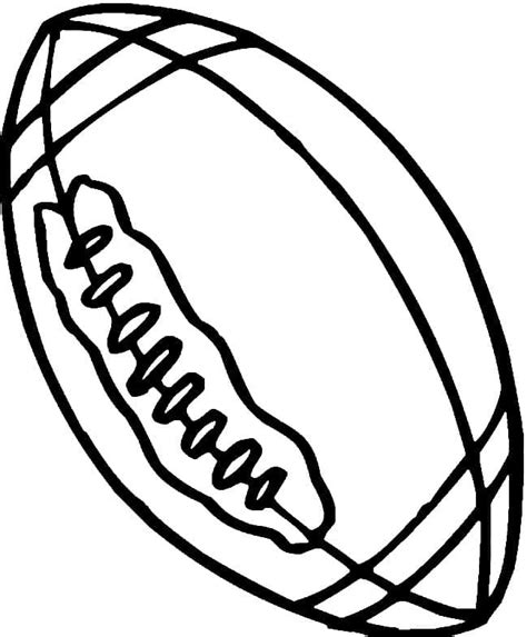 A Rugby Ball coloring page - Download, Print or Color Online for Free