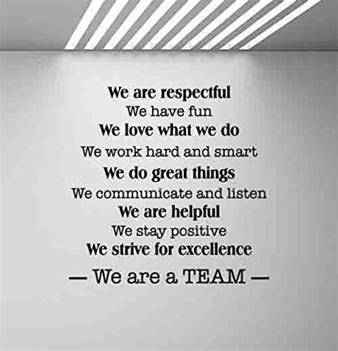 We are A Team Wall Decal Office Poster Teamwork Quote Sign Motivational ...