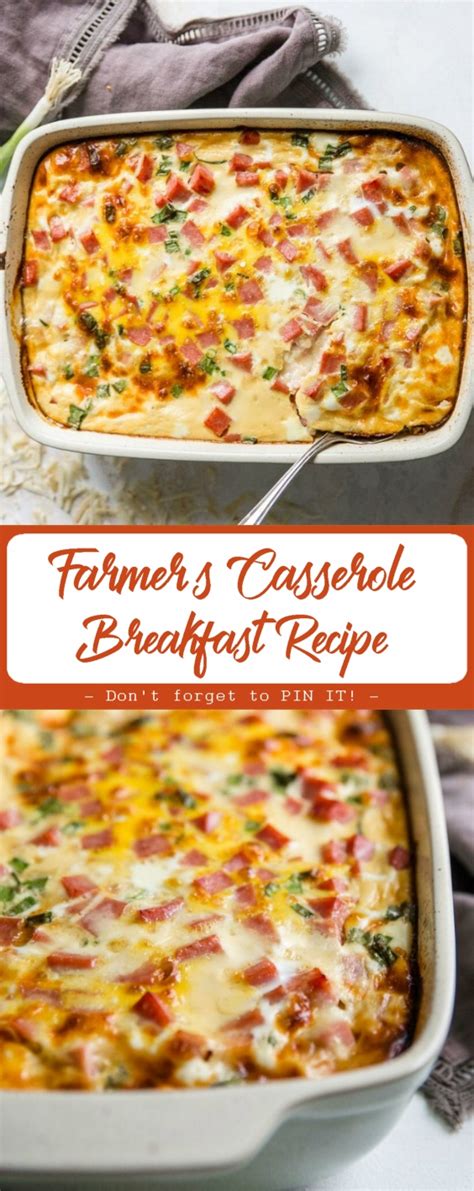 Farmer's Casserole Breakfast Recipe - Just Easy Recipe