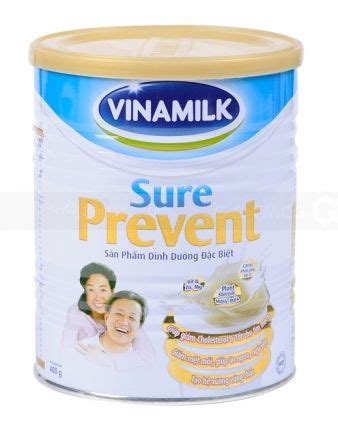 Vinamilk Sure Prevent Milk Powder 400g (tinned can)