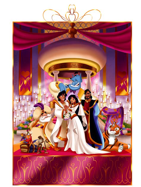 Wedding Portrait | Disney, Aladdin and jasmine, Aladdin wedding