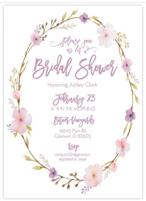 12 Bridal Shower Templates That You Won't Believe Are Free | Bridal shower invitations free ...