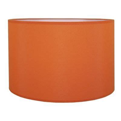 Drum Table Lampshade in Burnt Orange Cotton #LampShadeIdeasRecovering | Antique lamp shades ...