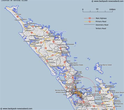 Where is Motuihe Island? Map - New Zealand Maps