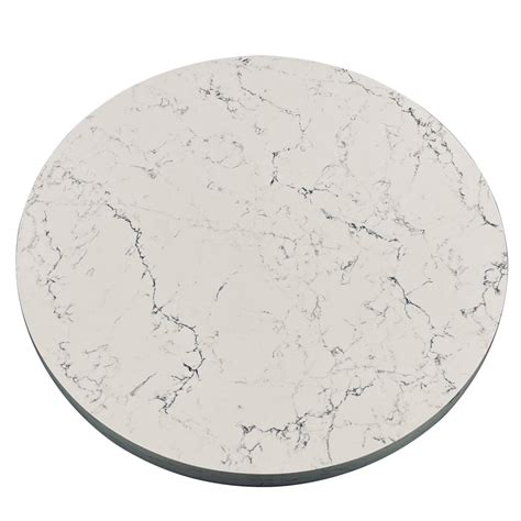 2CM Caesarstone “White Attica” with 2CM Laminated Edge - Table Designs