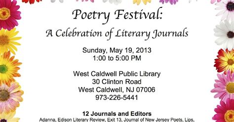 Blogalicious: Poetry Festival: A Celebration of Literary Journals