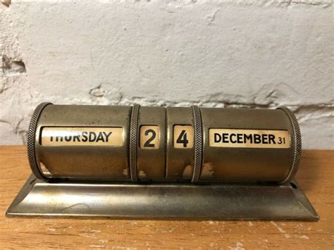 Vintage Art Deco Perpetual Desk Calendar Made In England | Vintage art ...