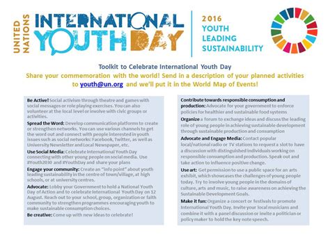 International Youth Day 2016 | United Nations For Youth