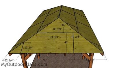 12x24 Carport Hip Roof Plans | MyOutdoorPlans