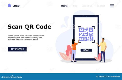 QR Code Scanning Vector Illustration Concept, Suitable for Web Landing Page, Ui, Mobile App ...