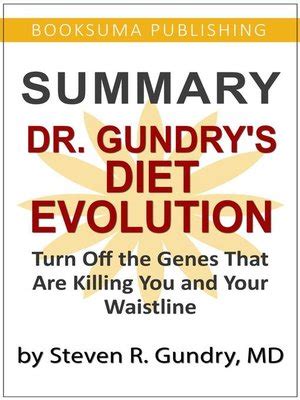 Summary of Dr. Gundry's Diet Evolution by BookSuma Publishing ...