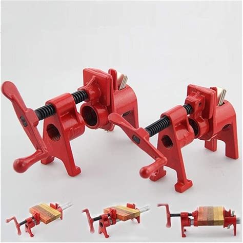 Pipe Clamps 1/2 inch Strong Fixed Pipe Clamp Woodwork Heavy Duty Wood Gluing Hose Pipe Clamp ...