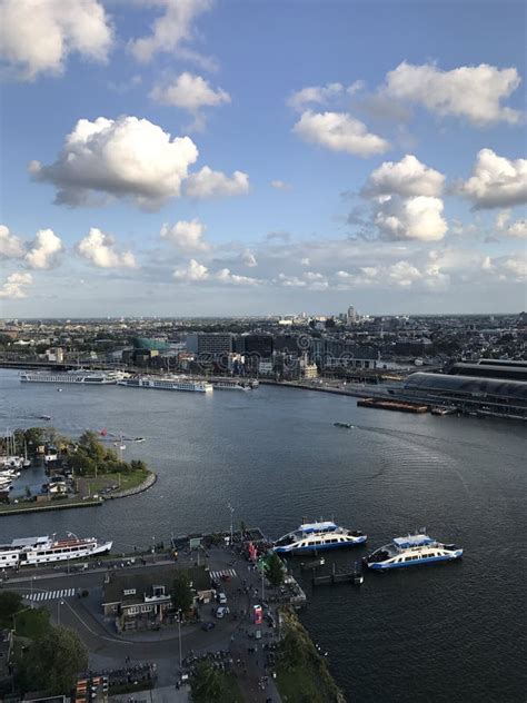 Amsterdam View from Adam Tower Editorial Stock Image - Image of tower, boats: 99716689