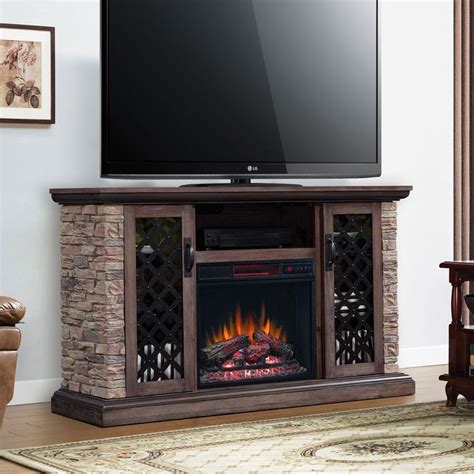 Capitan Electric Fireplace TV Stand in Stone - 23MM10646-I613 ...