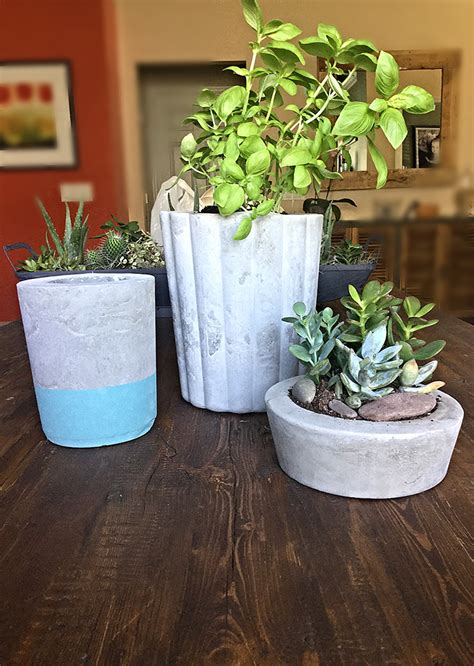 DIY Cement Planters for under $10