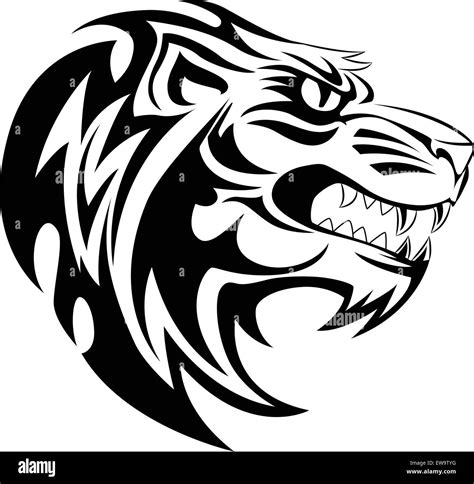 Lion face etching Stock Vector Images - Alamy