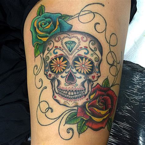 125+ Best Sugar Skull Tattoo - Designs & Meaning (2019)