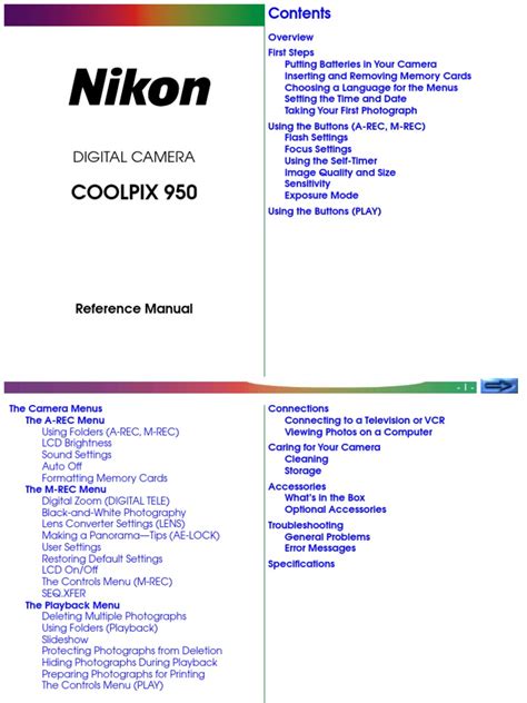 Nikon Coolpix 950 Manual1 | PDF | Flash (Photography) | Shutter Speed