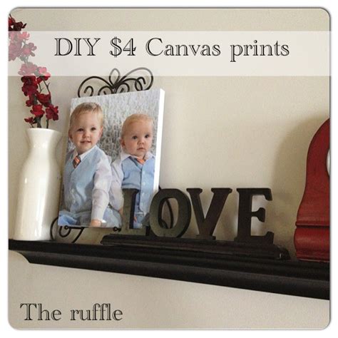 The Ruffle: DIY Canvas Prints