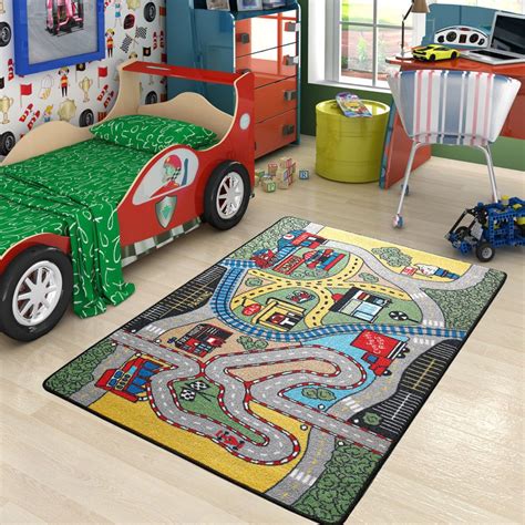 Preschool Race Baby Room Playroom Classroom Rug Area Rugs For Kids Toddlers #ConfettiKids | Kids ...