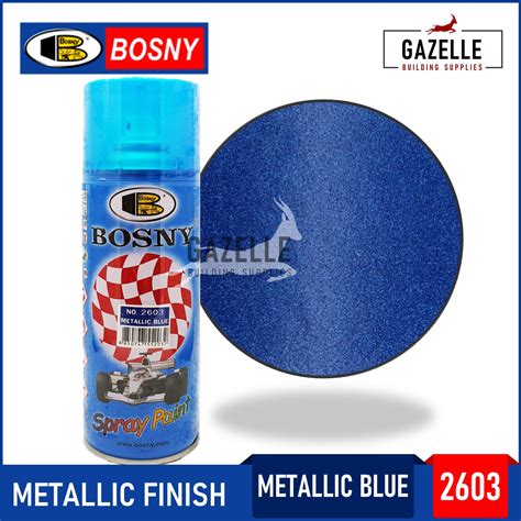 Bosny Metallic Spray Paint - #2603 Metallic Blue | Lazada PH