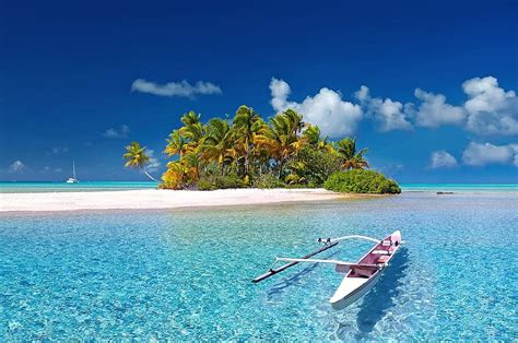 the lake on the raft, solar, blue sky, nature, water, sunny, clouds ...