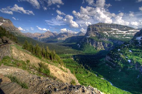 Wallpaper : trees, landscape, mountains, hill, lake, nature, clouds ...