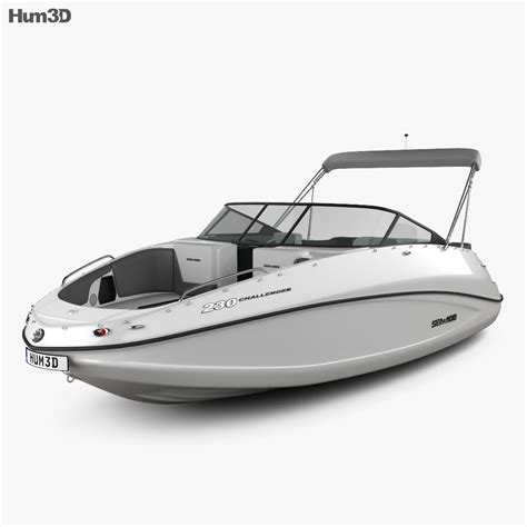 BRP Sea-Doo Challenger 230 2012 Sport Boat 3D model - Ship on Hum3D