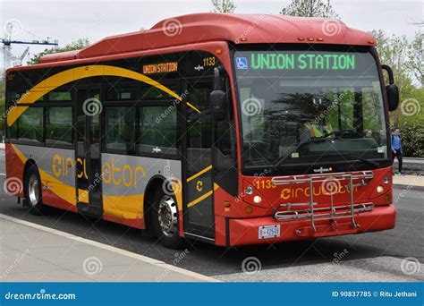 DC Circulator Bus in Washington, DC Editorial Image - Image of ...