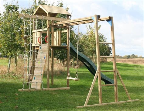 Action Monmouth Monkey Climbing Frame with Monkey Bars, Climbing Net, Rock Wall and Swing Seats ...